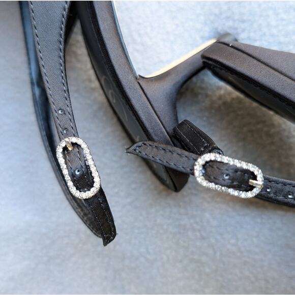 Sam Edelman Black Bianka Feather Pointed Toe Slingback Pump, size 7.5 - Picture 4 of 8